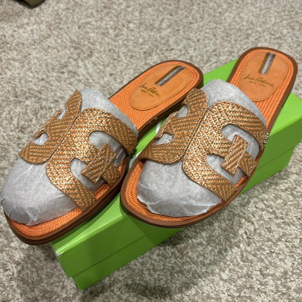Sam Edelman 7.5 woven bay slide sandal- NIB